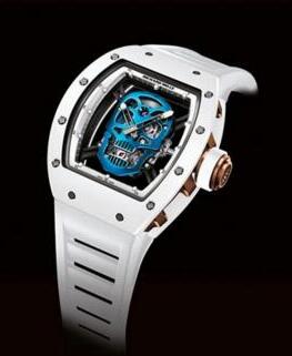 Replica Richard Mille RM052 Blue Skull Toutuo flywheel Watch
